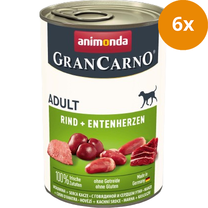 animonda GranCarno Adult Rind + Entenherzen 400 g