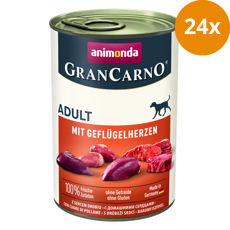 animonda GranCarno Adult Geflügelherzen 400 g