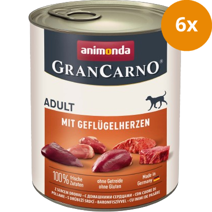 animonda GranCarno Adult Geflügelherzen 800 g