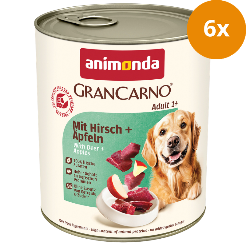 Animonda GranCarno Adult mit Hirsch & Äpfeln 800g