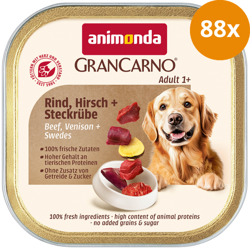 animonda GranCarno Country Rind, Hirsch & Steckrübe 150 g