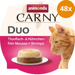 animonda Schale Carny Adult Duo Mousse Thunfischfilet & Hühnchenfilet 70 g
