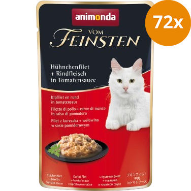animonda Vom Feinsten Hühnchenfilet & Rindfleisch in Tomatensauce 50 g