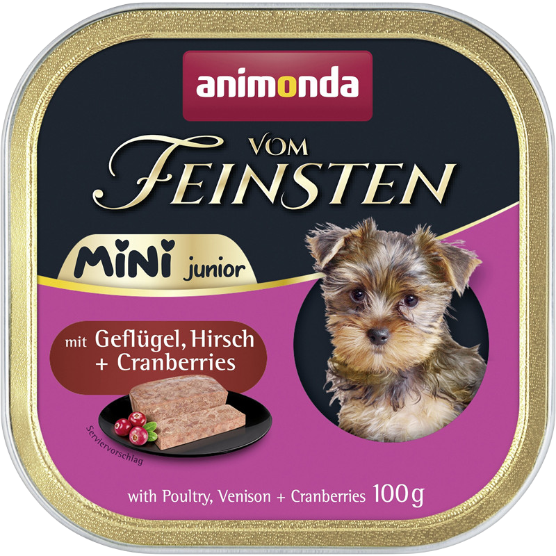 Animonda vom Feinsten Mini Junior mit Geflügel, Hirsch & Cranberrys 100 g