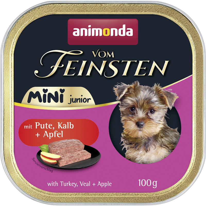 Animonda vom Feinsten Mini Junior mit Pute, Kalb & Apfel 100 g