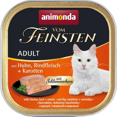 animonda Vom Feinsten mit Schlemmerkern Huhn, Rindfleisch & Karotten 100 g