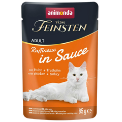 Animonda Vom Feinsten Raffinesse in Sauce Adult mit Huhn + Truthahn 85 g