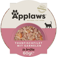 Applaws Natural Cat Pots luxuriöses Thunfischfilet & Garnelen 60 g