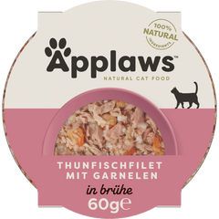 Applaws Natural Cat Pots luxuriöses Thunfischfilet & Garnelen 60 g