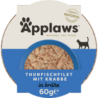 Applaws Natural Cat Pots saftiges Thunfischfilet & Krabben 60 g