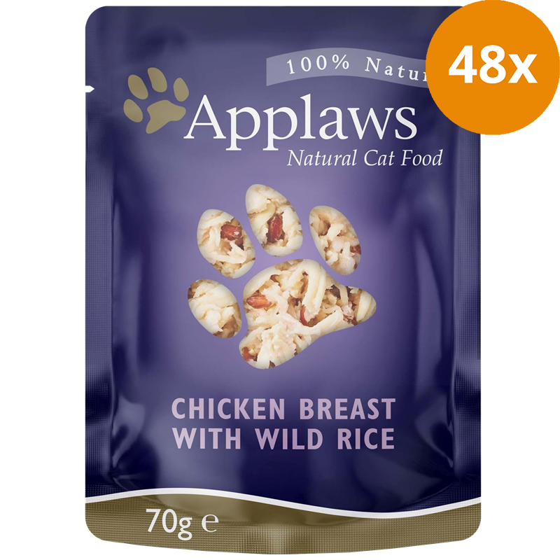 Applaws Natural Cat Pouches Hühnchenbrust & Wildreis 70 g