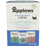 Applaws Natural Cat Pouches Multipack Fisch 840 g