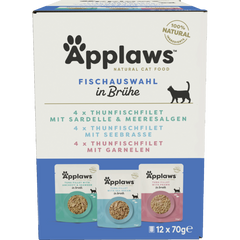 Applaws Natural Cat Pouches Multipack Fisch 840 g
