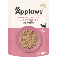 Applaws Natural Cat Pouches Thunfischfilets & Pazifik Garnelen 70 g