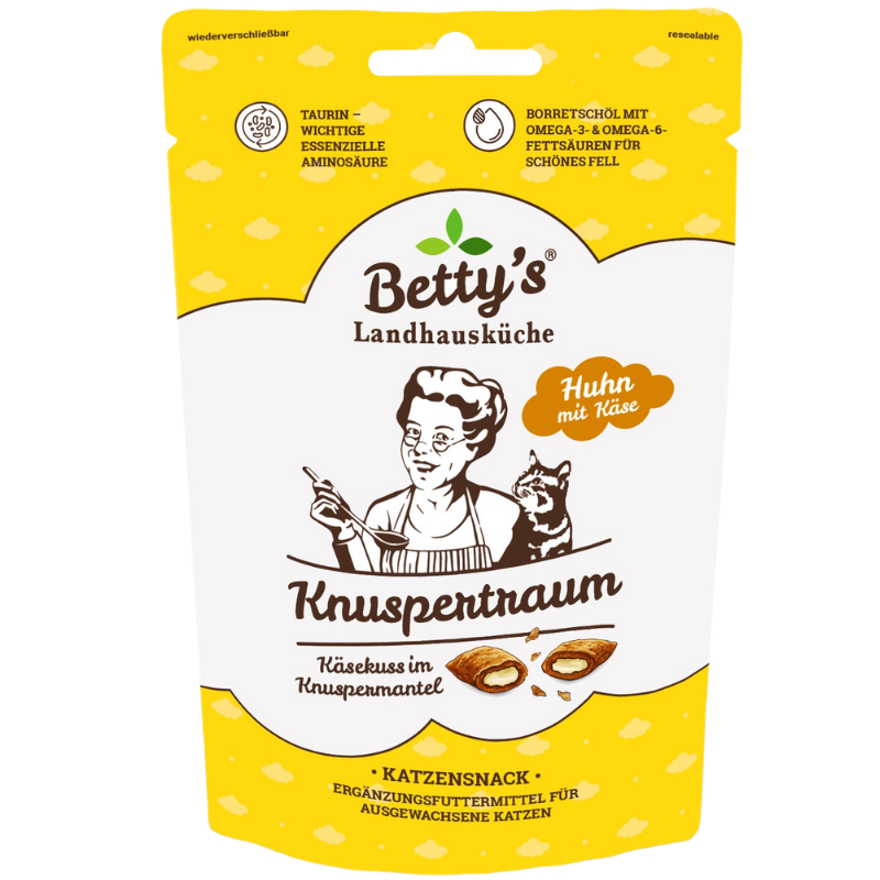 Bettys Landhausküche Cat Snack Knuspertraum Huhn mit Käse 50 g