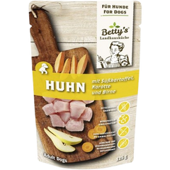 Bettys Landhausküche Hund FB Huhn & Süßkartoffel 125 g
