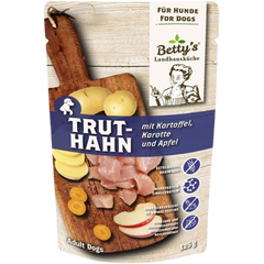 Bettys Landhausküche Hund FB Truthahn mit Kartoffel 125 g