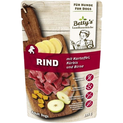 Bettys Landhausküche Hund FB Rind mit Kartoffel 125 g