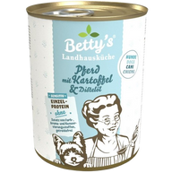 Bettys Landhausküche Hund Dose Sensitiv Pferd mit Kartoffel & Distelöl 400 g