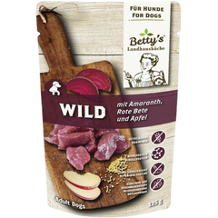 Bettys Landhausküche Hund FB Wild mit Rote Beete & Amaranth 125 g