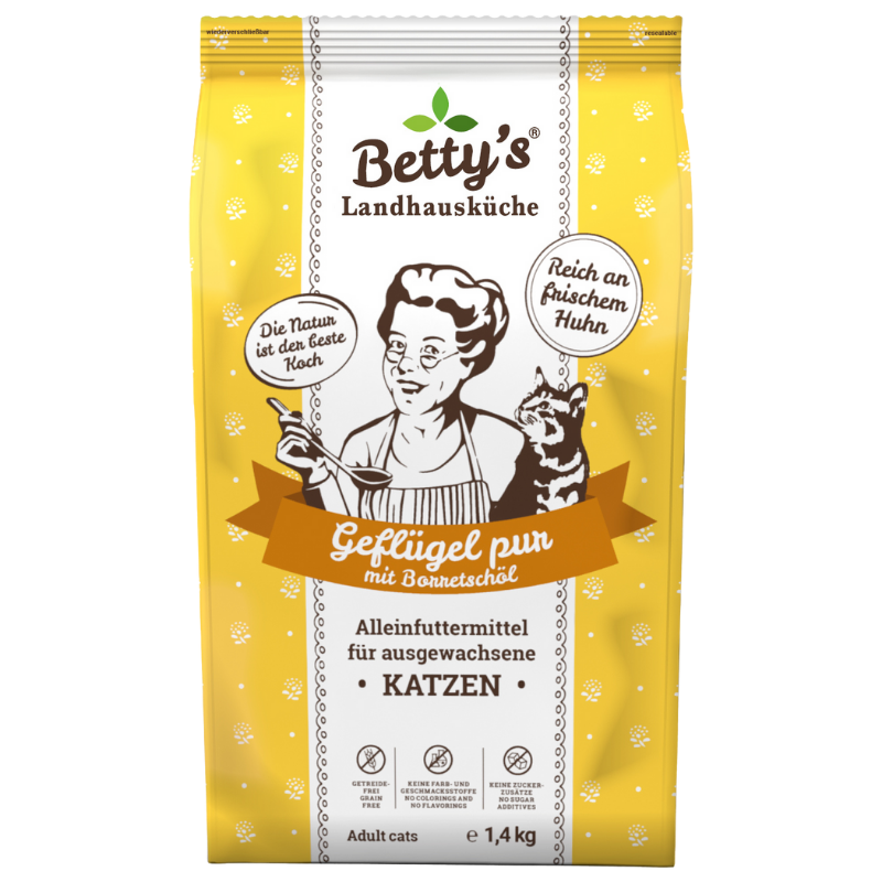 Bettys Landhausküche Katze Adult Trocken Geflügel pur