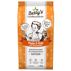 Bettys Landhausküche Katze Adult Trocken Huhn & Ente