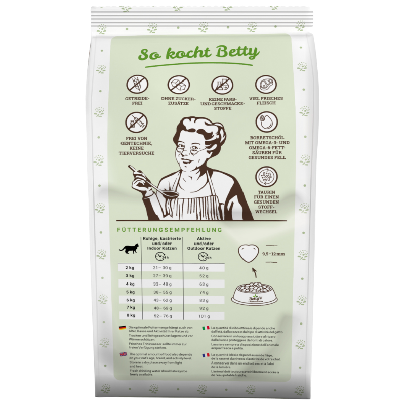 Bettys Landhausküche Katze Adult Trocken Kaninchen pur