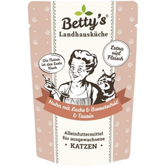 Bettys Landhausküche Katze FB Huhn & Lachs mit Borretschöl 100 g