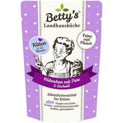 Bettys Landhausküche Katze FB Kitten Hühnchen mit Pute 100 g