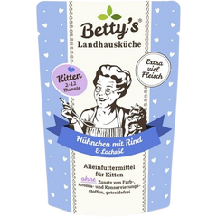 Bettys Landhausküche Katze FB Kitten Hühnchen mit Rind 100 g