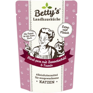Bettys Landhausküche Katze FB Rind pur mit Borretschöl 100 g