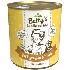 Bettys Landhausküche Katze Dose Geflügel pur 800 g