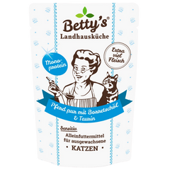 Bettys Landhausküche Katze Pouch Pferd Pur 100 g