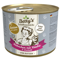Bettys Landhausküche Katze Dose Senior Hühnchen mit Kürbis & Lachsöl 200 g