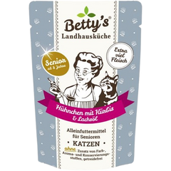 Bettys Landhausküche Katze FB Senior Hühnchen mit Kürbis & Lachsöl 100 g