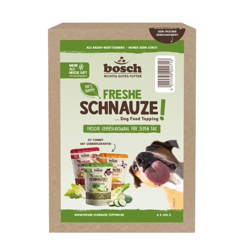 bosch Freshe Schnauze Topping - Aktionspaket Gemüse 6x200g