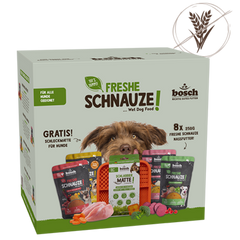 Bosch Freshe Schnauze Aktionsbox Nassfutter + Schleckmatte