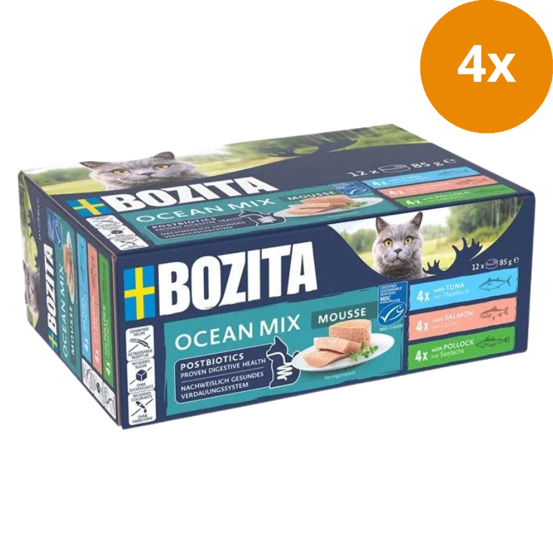 Bozita Cat Dose Mousse Mixed Ocean 12x85g