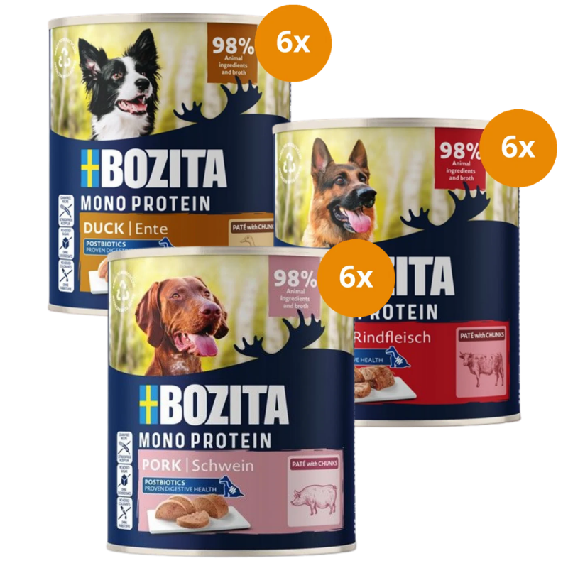 Bozita Dog Paté 800 g - Mix Sparpaket