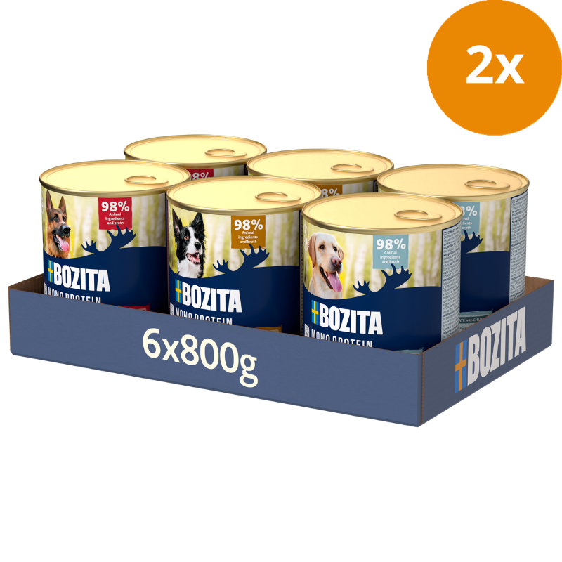 Bozita Dog Dose Pate Mix Tray 6 x 800 g