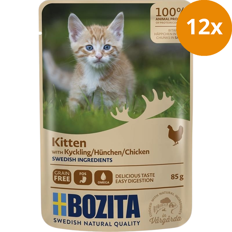 Bozita Häppchen in Soße für Kitten Hühnchen 85 g