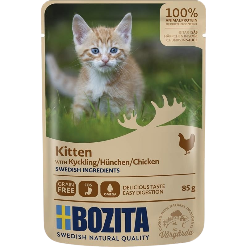 Bozita Häppchen in Soße für Kitten Hühnchen 85 g