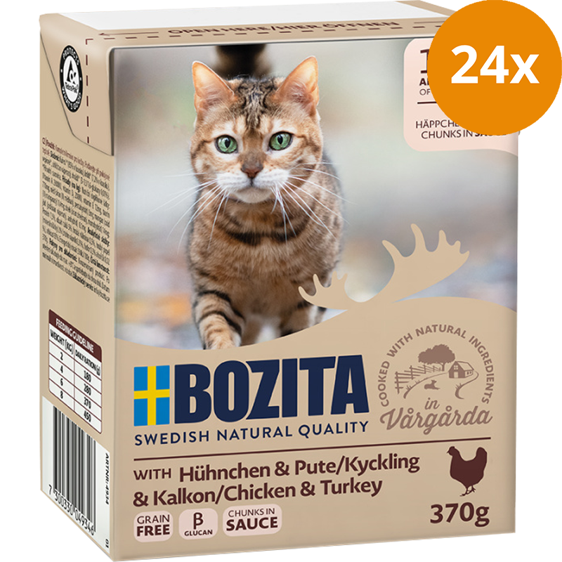 Bozita Häppchen in Soße Hühnchen & Pute 370 g