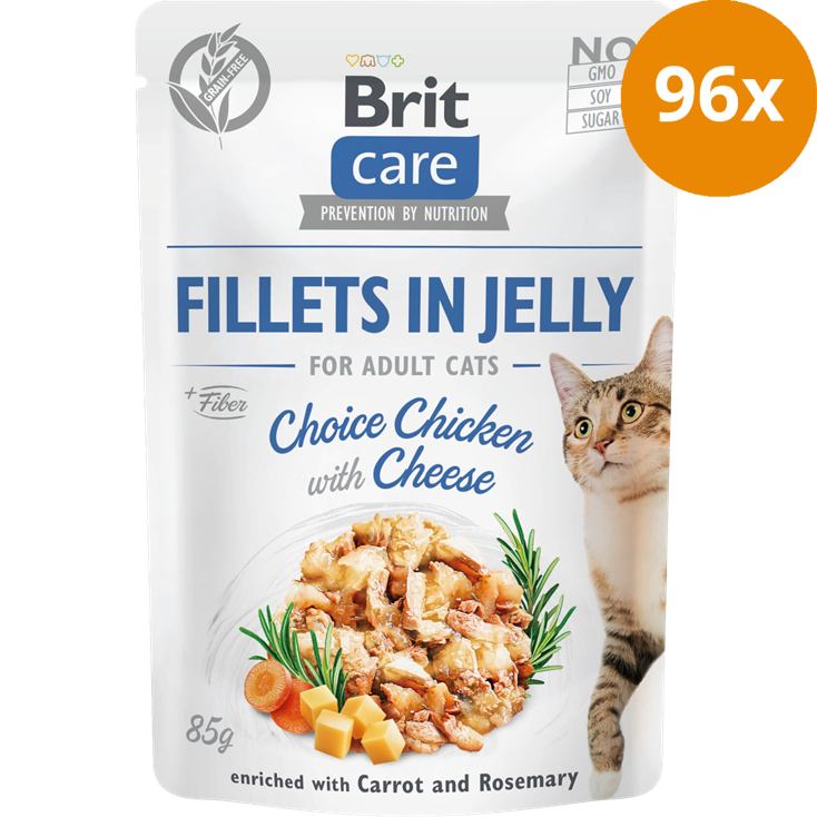 Brit Care Fillets in Jelly Chicken 85 g