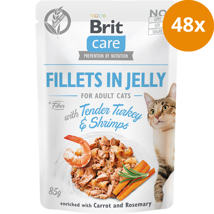 Brit Care Fillets in Jelly Turkey 85 g