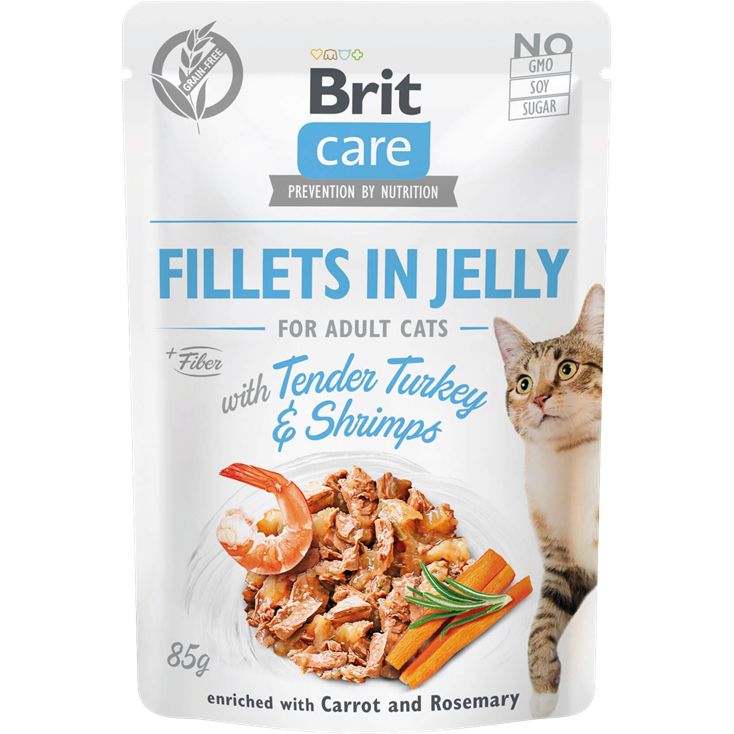 Brit Care Fillets in Jelly Turkey 85 g