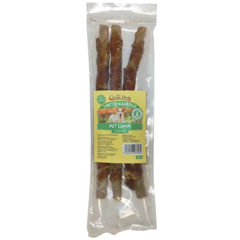 BTG Classic Dog 1m Kaurolle mit Lamm 3 x 34 cm