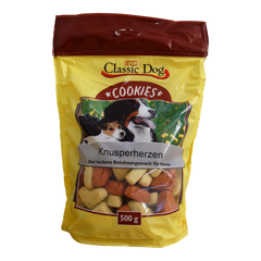 BTG Classic Dog Snack Cookies Knusperherzen 500 g