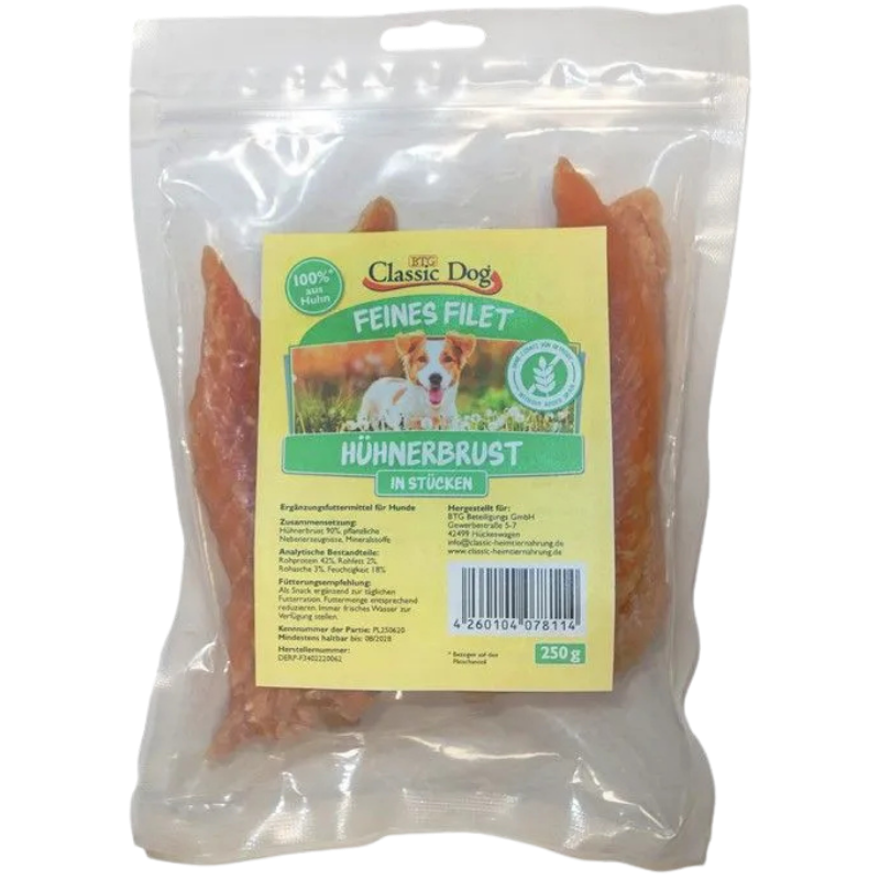 BTG Classic Dog Feines Filet Hühnerbrustfilets 250 g