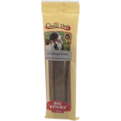 BTG Classic Dog Snack Big Sticks Geflügel & Reis 300 g